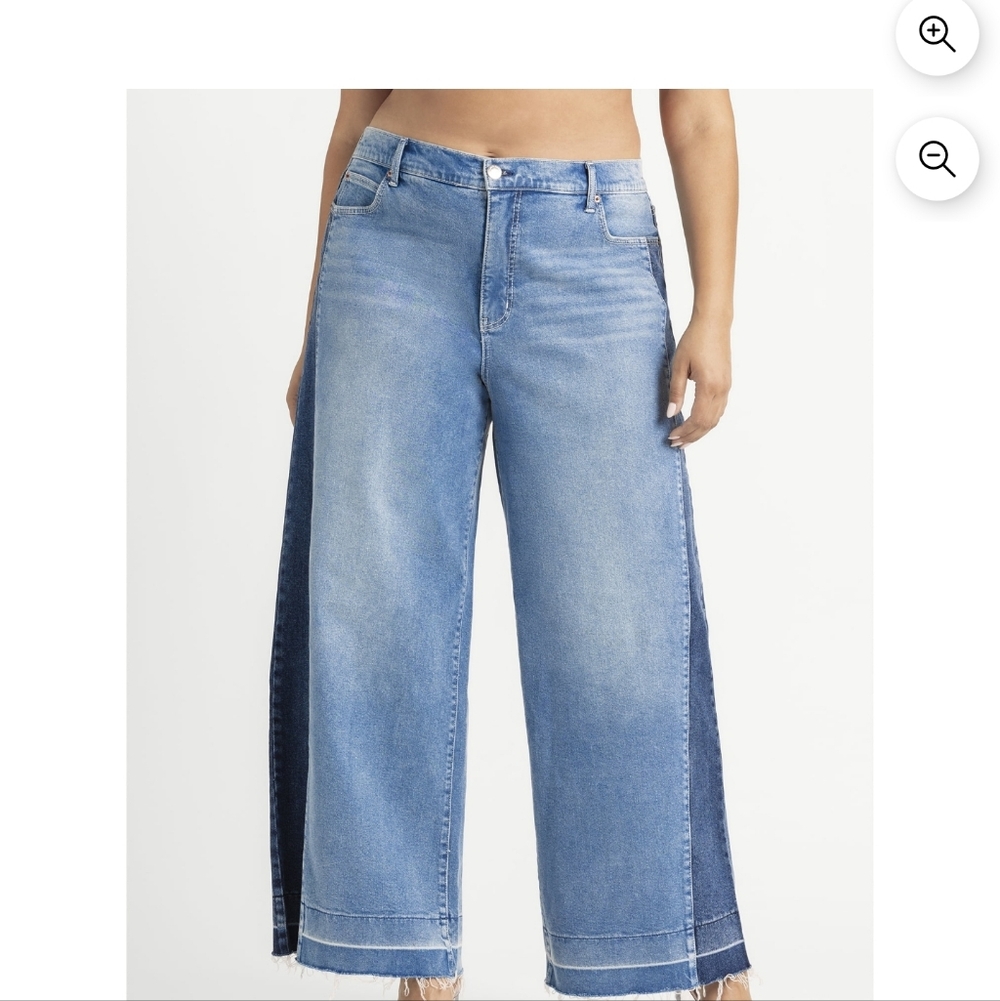 Jessica Simpson Wideleg Dual Denim 24W Jean